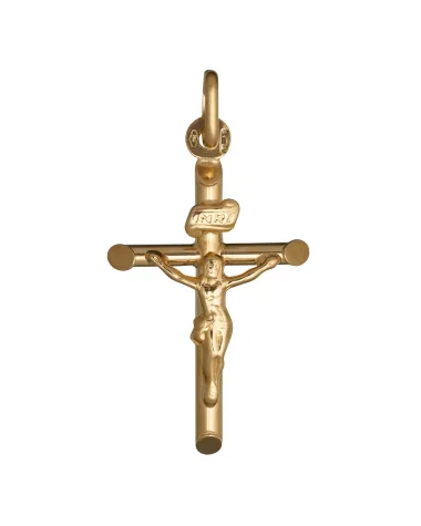 9CT Y/G CRUCIFIX 002