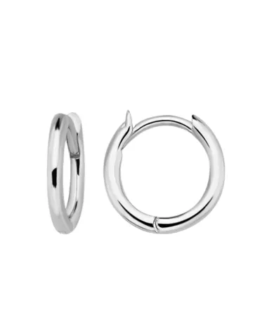 9CT W/G ROUND HUGGIES 2mm/10mm