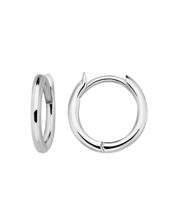 9CT W/G ROUND HUGGIES 2mm/10mm