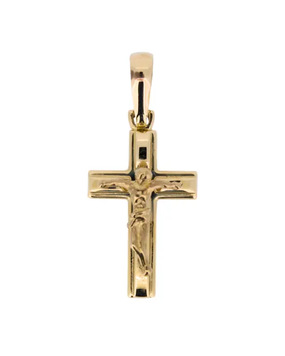 18CT Y/G CRUCIFIX