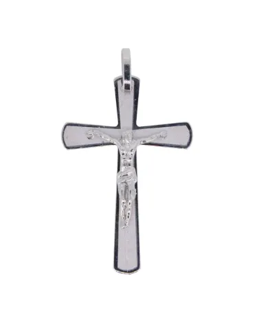 18CT W/G CRUCIFIX 501