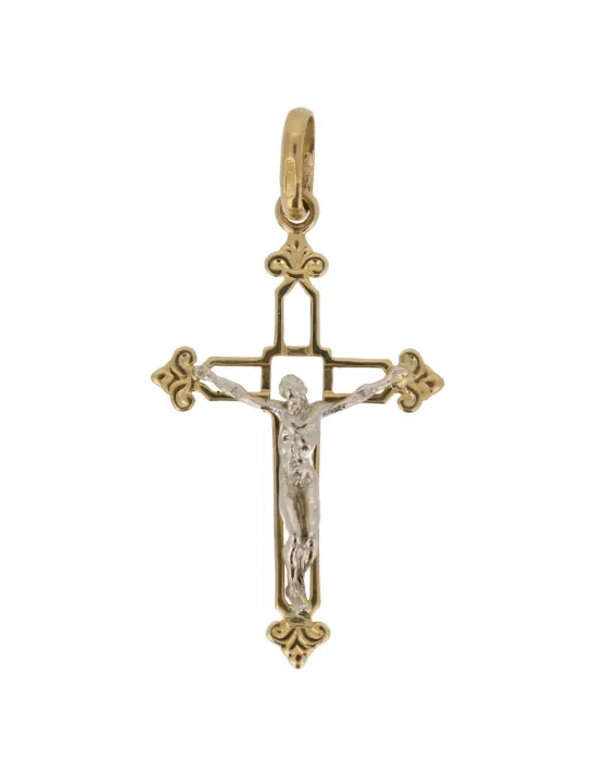 18CT T/T CRUCIFIX 507