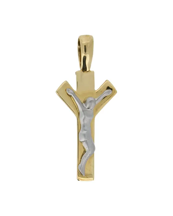 18CT T/T CRUCIFIX 505