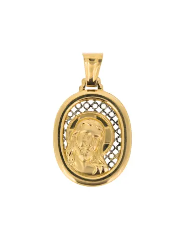 18CT T/T JESUS MEDAL 507