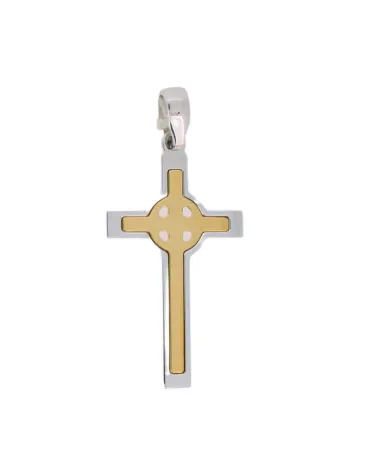 18CT TWO TONE  CROSS 512