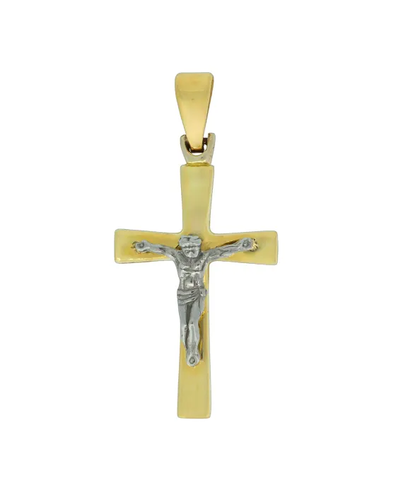 18CT T/T CRUCIFIX