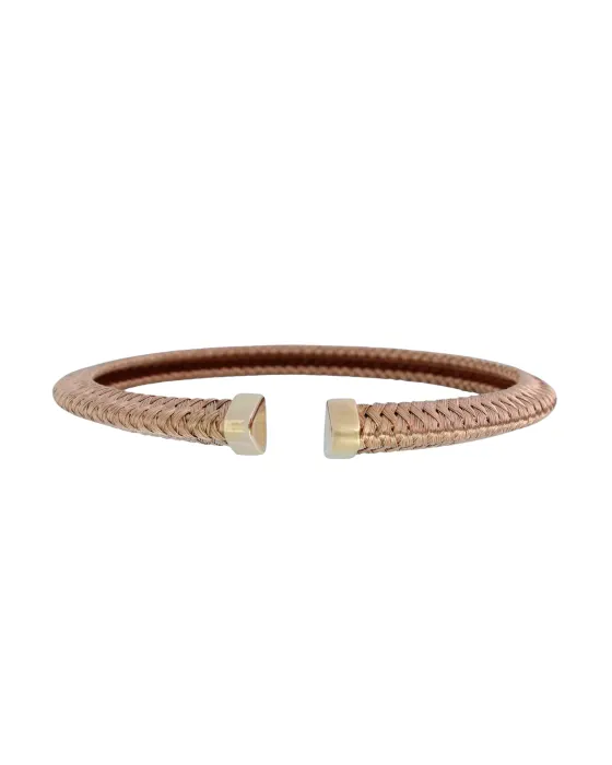 18CT R/G M.CUFF BANGLE 60mm/5m