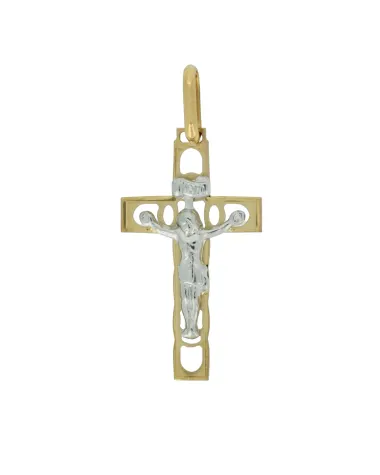 18CT T/T CRUCIFIX 513