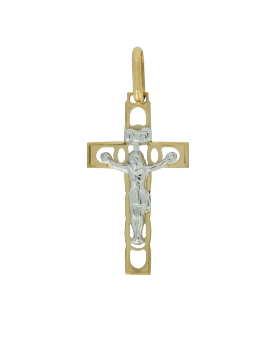 18CT T/T CRUCIFIX 513