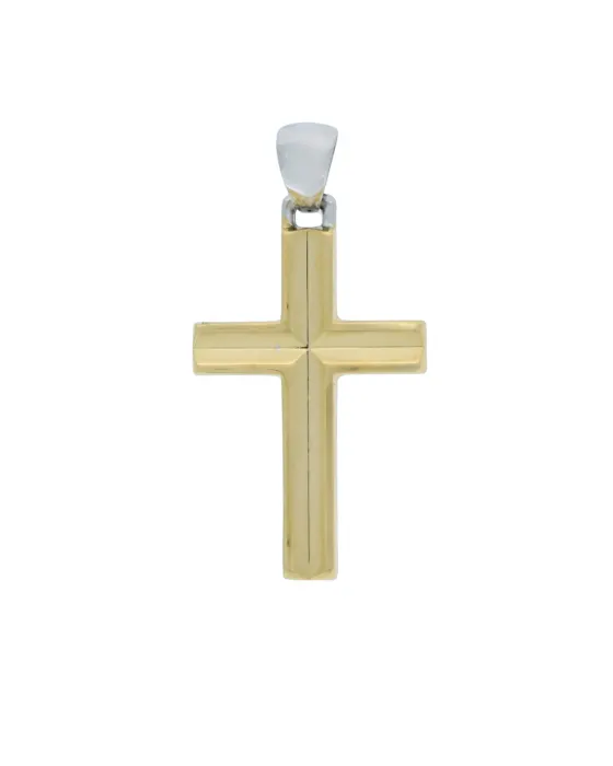 18CT TT CROSS 21mm x 35mm