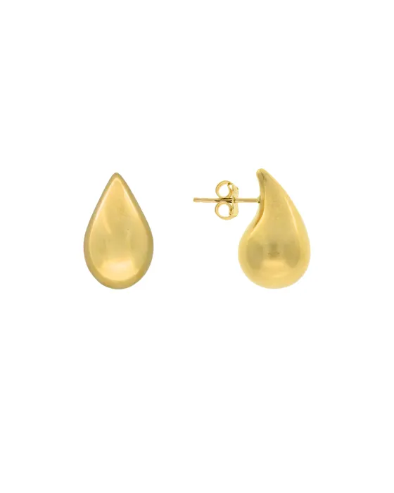 9CT Y/G TEAR DROP STUD 11m/20m