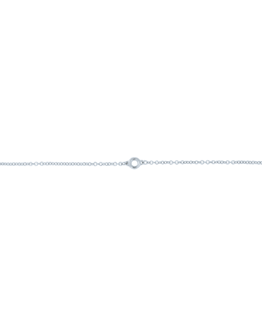 18CT W/G ADJ SNGL DBTM 5pt