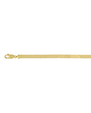 18CT Y/G BISMARK 6.00mm/50cm