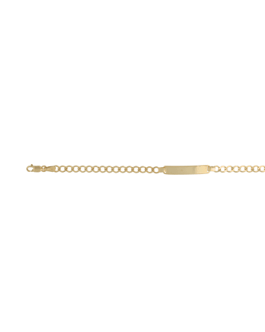 9CT Y/G CURB ID 16cm